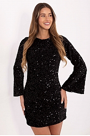 Sukienka Model IT-SK-20030.21P Black - Czarny