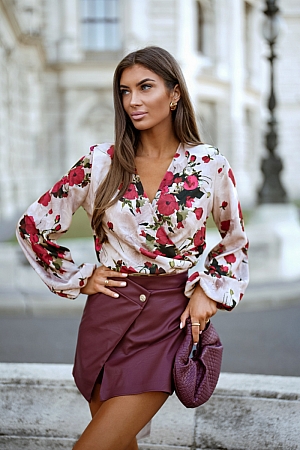 Bluzka Model Tulla 404828153 Vintage Rose - Wielokolorowy Bluzka Model Tulla 404828153 Vintage Rose - Wielokolorowy