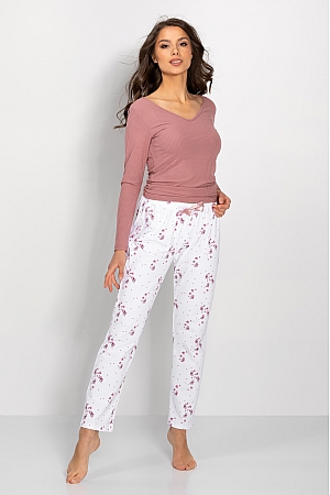 Momenti-Per-Me -  Piżama Anabelle rose-white