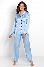 Momenti-Per-Me -  Piżama Classic Look Blue blue