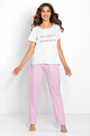 Momenti-Per-Me -  Piżama Flawless white-pink