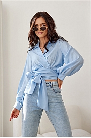 Bluzka Model Bella BLE BLU00205 Błękit - Niebieski