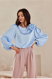 Bluzka Model Evelyn BLE BLU0194 Blue - Niebieski