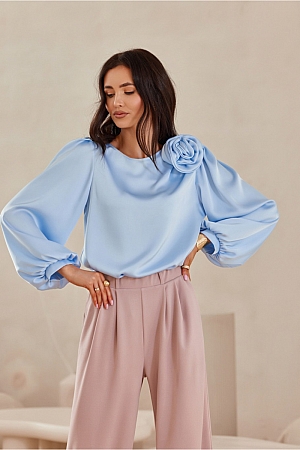 Bluzka Model Evelyn BLE BLU0194 Blue - Niebieski