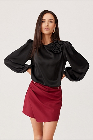 Bluzka Model Evelyn CZA BLU0194 Black - Czarny