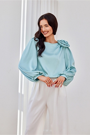 Bluzka Model Evelyn MIE BLU0194 Mint - Zielony
