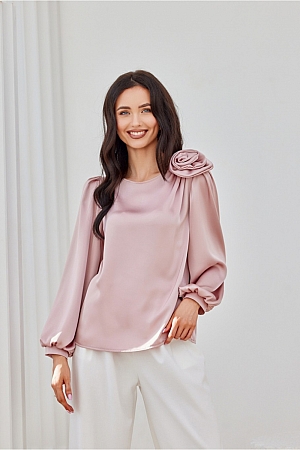 Bluzka Model Evelyn ROZ BLU0194 Pink - Różowy