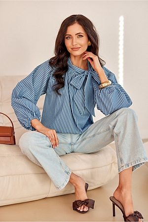 Bluzka Model Gigi BLU0201-A28 Blue - Niebieski