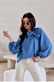 Bluzka Model Gigi BLU0201-J03 Blue - Niebieski