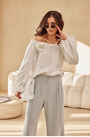 Bluzka Model Lima BLU0207-02K Beige - Beżowy
