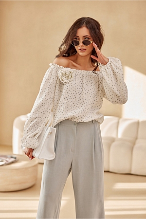 Bluzka Model Lima BLU0207-02K Beige - Beżowy