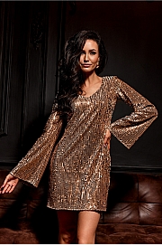 Sukienka Model Ophelia BEZ SUK0501 Beige - Beżowy