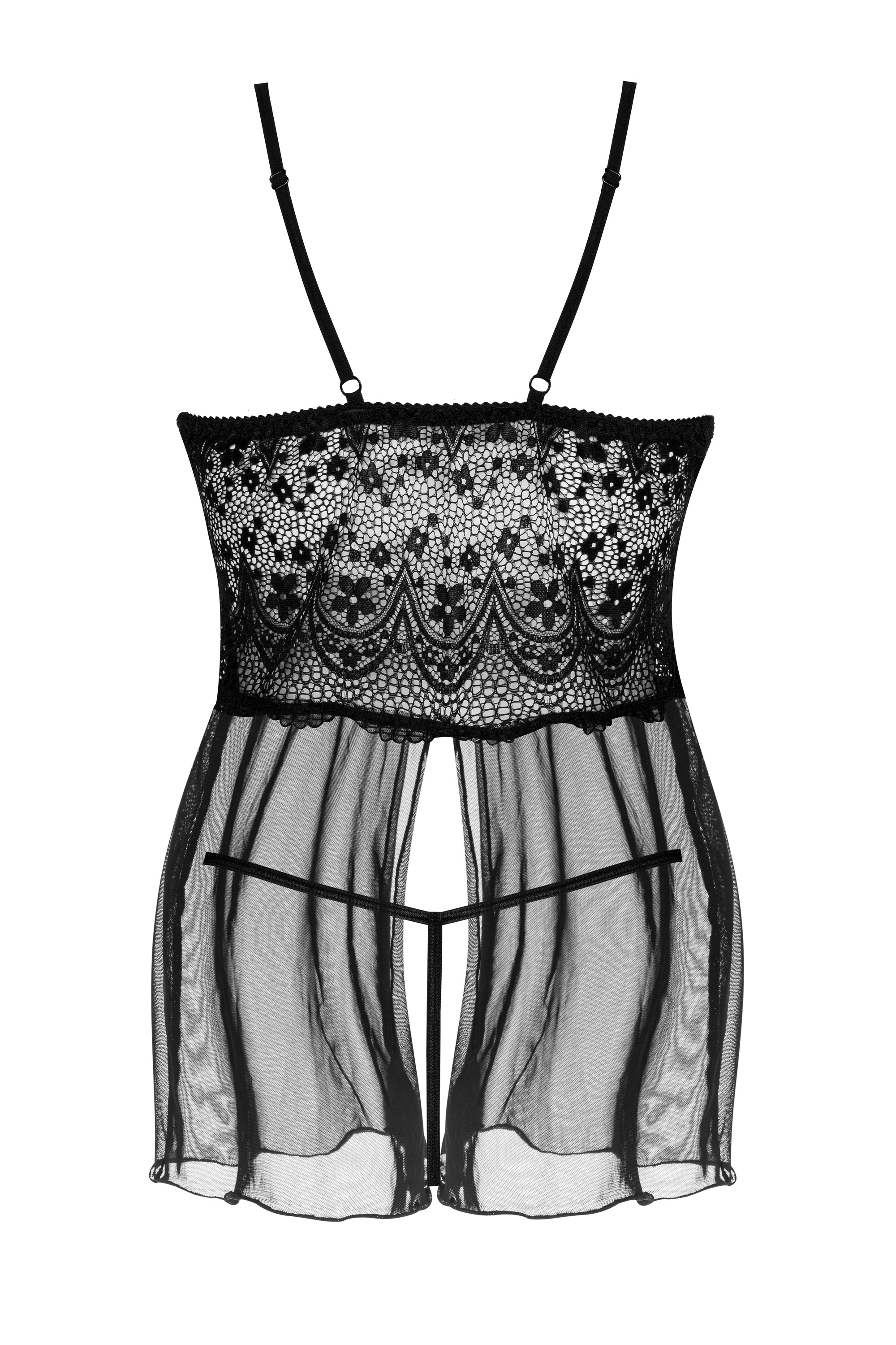 Secret Veil koszulka babydoll - kolor czarny
