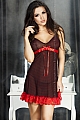 Koszulka Babydoll CR-3170 B/R - Chilirose
