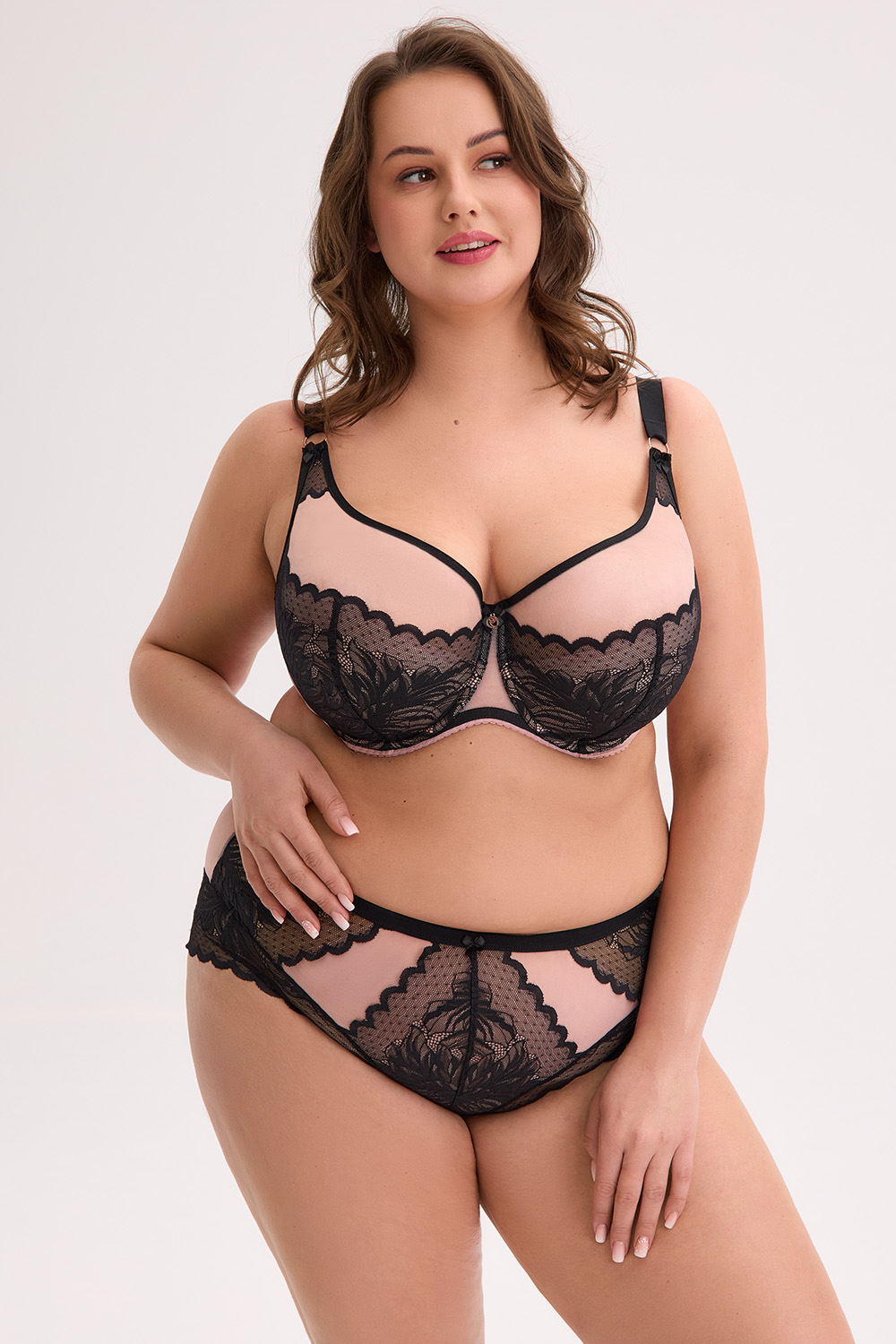 Gaia 1308M Amara Maxi - czarno-różowy Gaia 1308M Amara Maxi - czarno-różowy