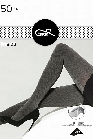 Gatta Trini 03 3D 50 DEN - grafit-nero