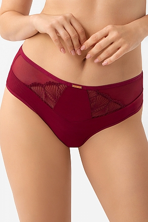 GGorsenia K944 Mira – figi brazyliany koronkowe bordo GGorsenia K944 Mira – figi brazyliany koronkowe bordo
