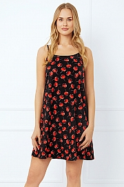 Koszulka nocna Italian Fashion Cherry - druk/czarny