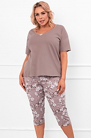 Italian Fashion Kimuri kr.r. sp.3/4 - cappuccino/druk