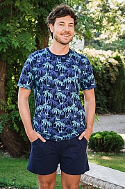 Italian Fashion Paleros Men kr.r. kr.sp. - druk/granat