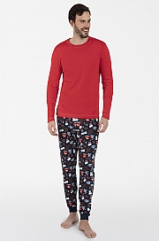 Italian Fashion Rojas dł.r. dł.sp. - czerwony/druk