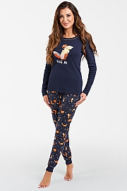 Italian Fashion Wasilla dł.r. dł.sp. - granat/druk