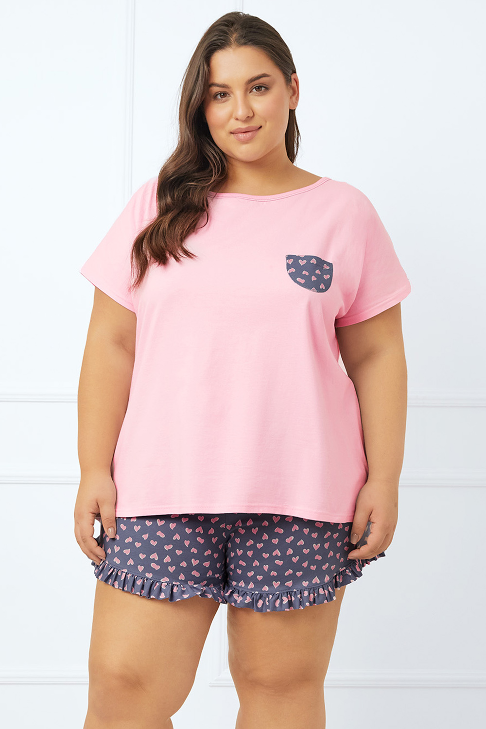 Italian Fashion Lotte kr.r. kr.sp - róż/druk Italian Fashion Lotte kr.r. kr.sp - róż/druk