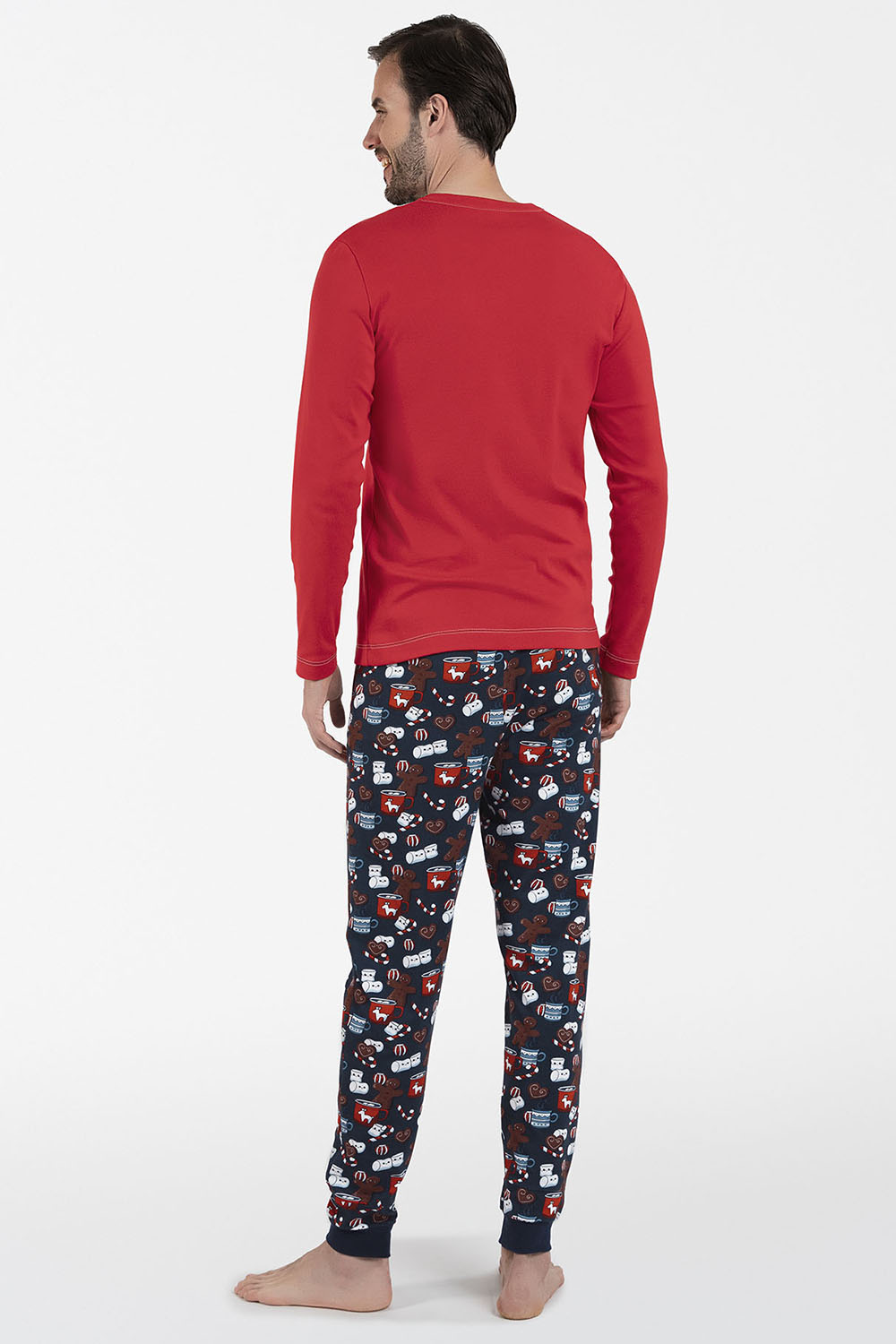 Italian Fashion Rojas dł.r. dł.sp. - czerwony/druk