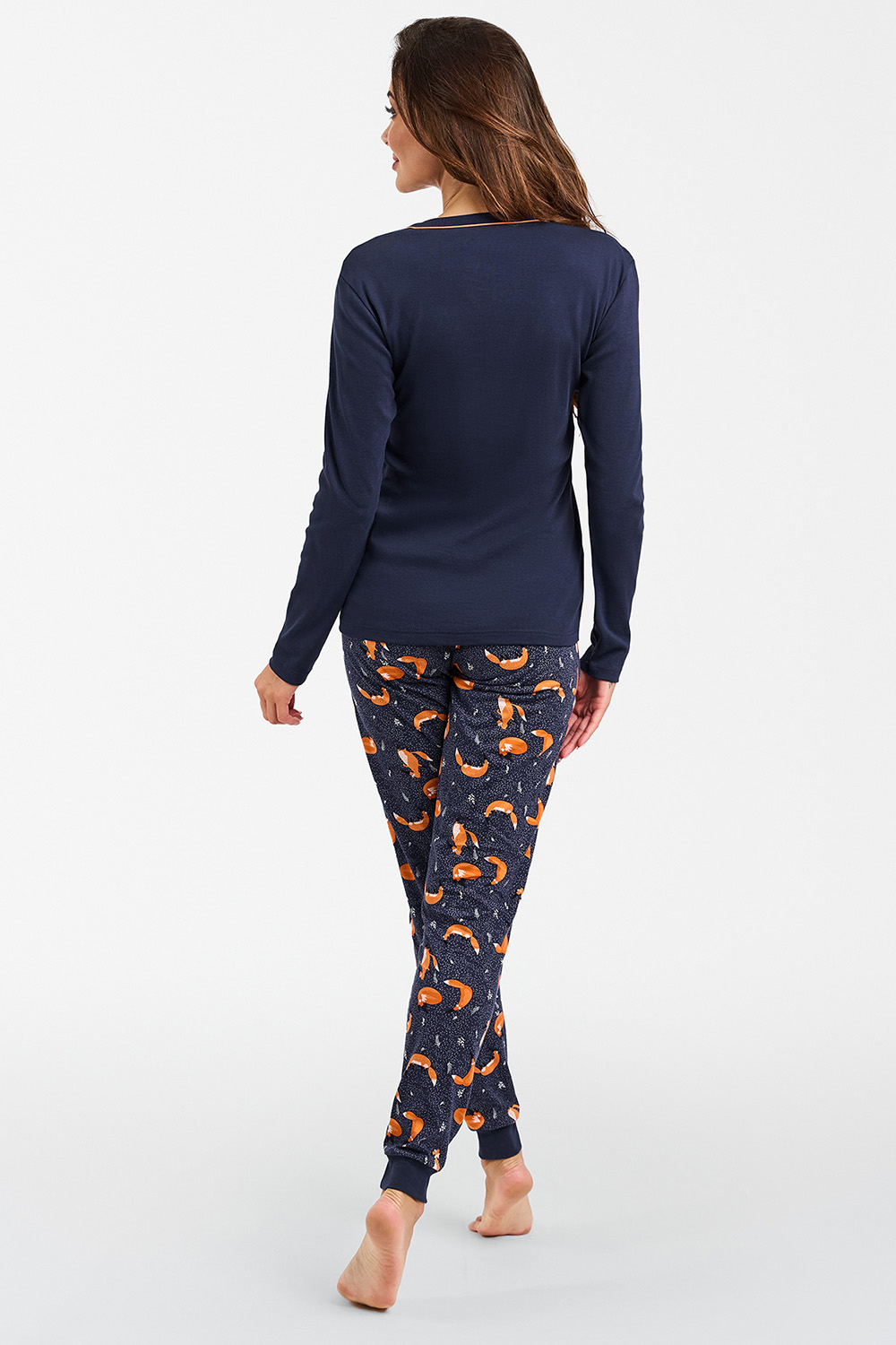 Italian Fashion Wasilla dł.r. dł.sp. - granat/druk