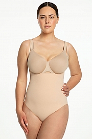Seamless Body Open Bust 419 wyszczuplające beżowe Julimex