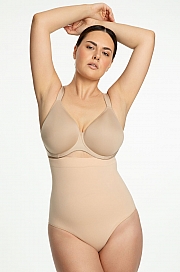 Julimex 441 Seamless High-Waist Panty - beżowy