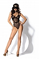 Kinga Lingerie de Femme - Body Let Dominate B-209 Black czarny Kinga Lingerie de Femme - Body Let Dominate B-209 Black czarny