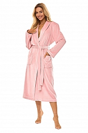 L&L - Szlafrok Aura 2510 Pudrowy Róż L&L - Szlafrok Aura 2510 Pudrowy Róż