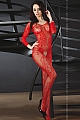 Abra Red bodystocking LC 17086 Livia Corsetti