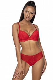 Biustonosz push-up Mat 0198/11/2 Estelle - czerwony