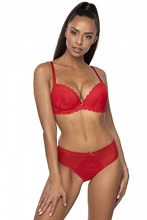 Biustonosz push-up Mat 0198/11/2 Estelle - czerwony