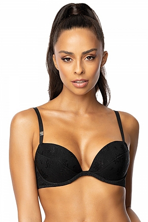 Biustonosz push-up Mat 0200/1 Terrie - czarny