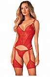 Obsessive Belovya corset - czerwony - miniatura