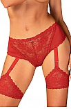 Obsessive Belovya garter panties - czerwony - miniatura