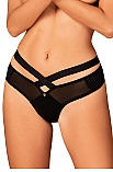 Brasica panties - figi Obsessive Brasica panties - czarny - miniatura