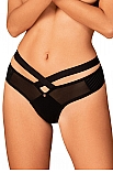 Obsessive Brasica panties - czarny - miniatura