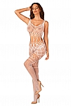 Obsessive G330 bodystocking - biały - miniatura