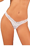 Heavenlly thong - stringi Obsessive Heavenlly thong - biały - miniatura