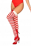 Wzorzyste Obsessive Kissmas stockings - miniatura