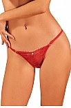 Obsessive Lacelove thong - czerwony - miniatura