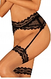 Marrbel garter belt - pas do pończoch Obsessive Marrbel garter belt - czarny - miniatura