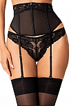 Obsessive Serena Love garter belt - czarny - miniatura