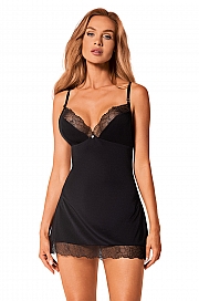 Obsessive Bella Rou chemise - czarny