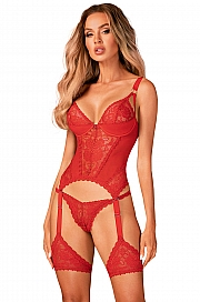 Obsessive Belovya corset - czerwony