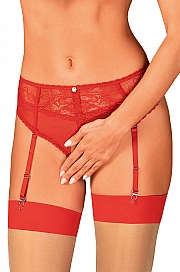 Obsessive Dagmarie garter panties - czerwony